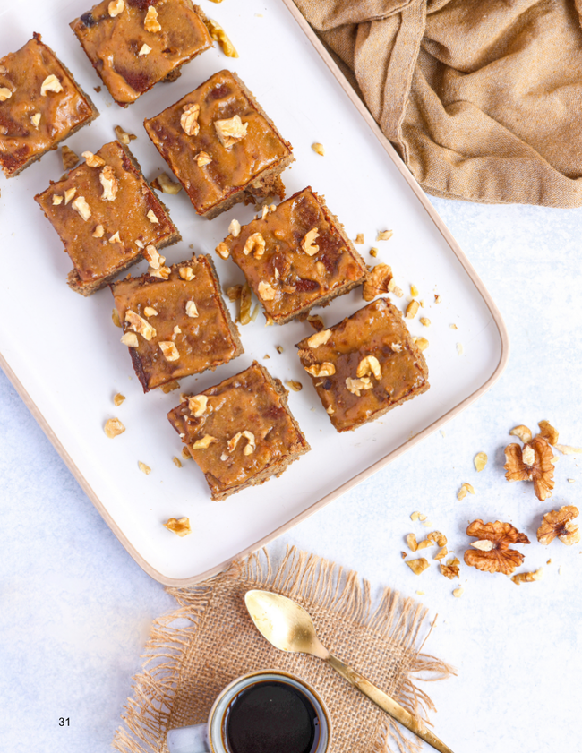 Chickpea Banana Bread with Dates and Walnuts