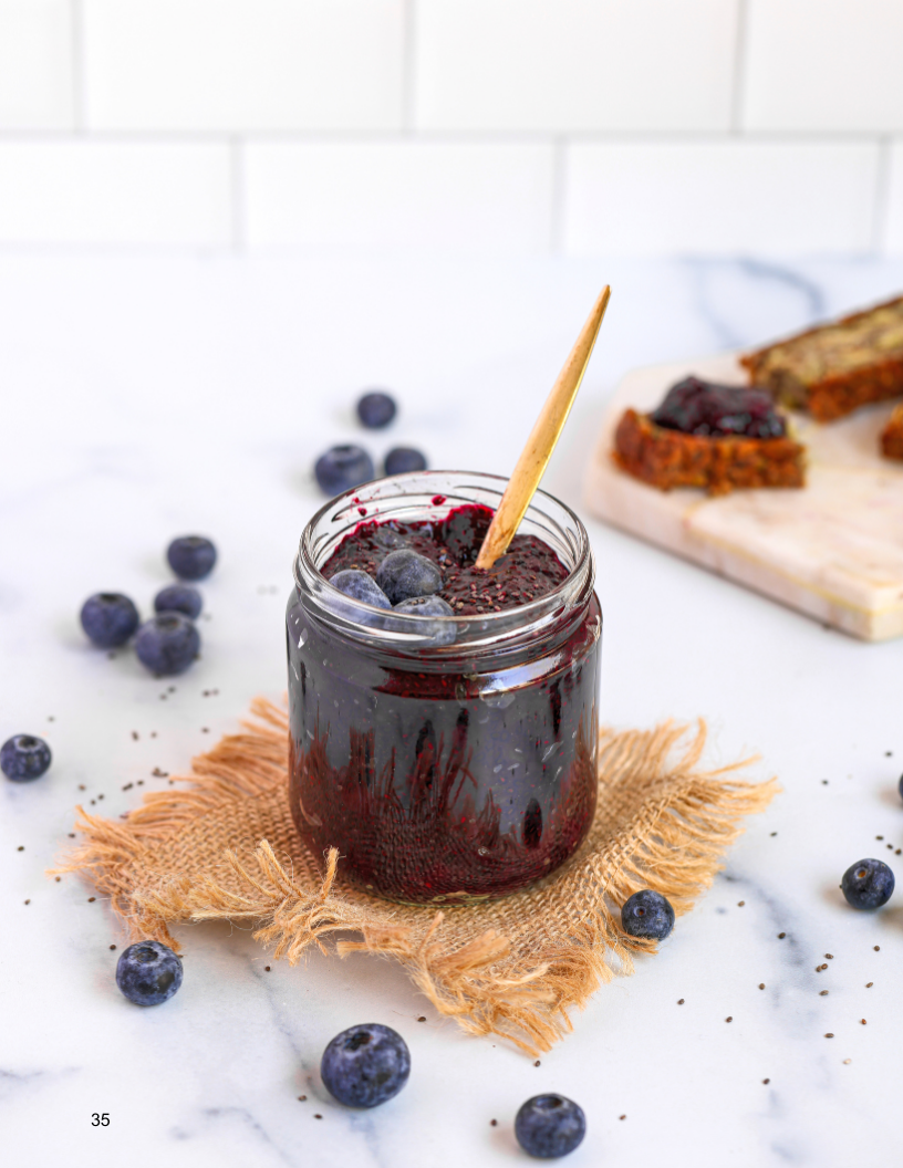 Blueberry Chia Seed Jam - Once Upon A Homestead Recipes