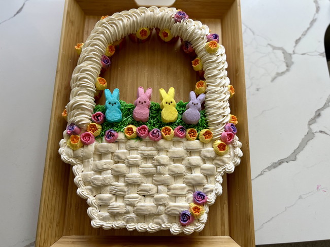 Image of Easy Funfetti Cupcake Easter Basket Pull Apart Cake
