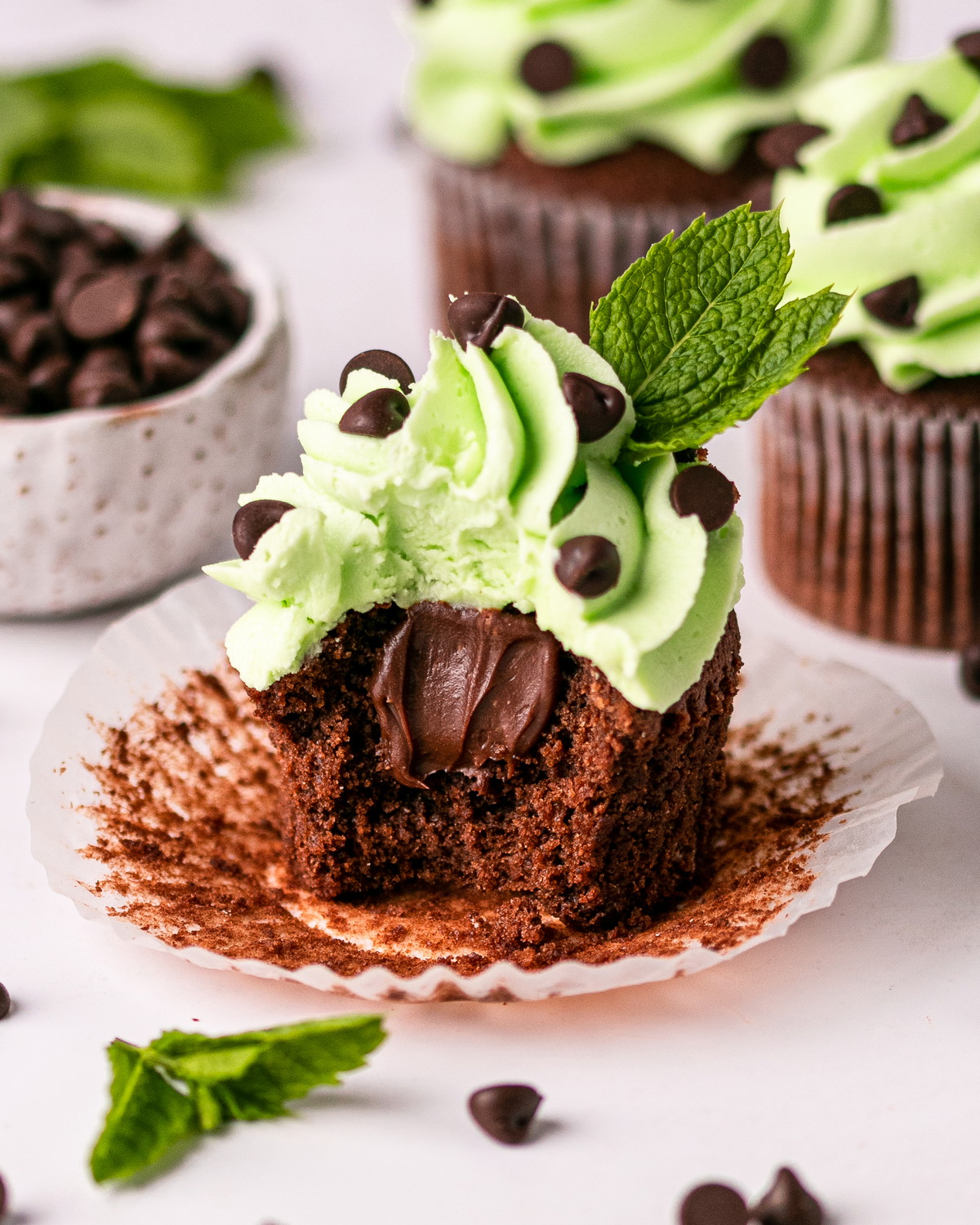 Mint Chocolate Chip Cupcake Recipe