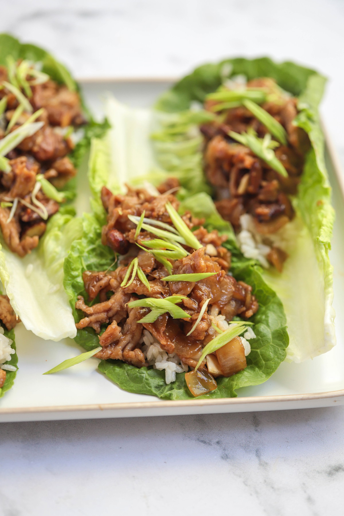 Chicken Lettuce Wraps - Once Upon A Homestead Recipes