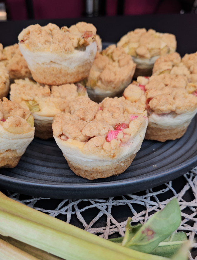 Image of Rhabarber-Käsekuchen-Muffins