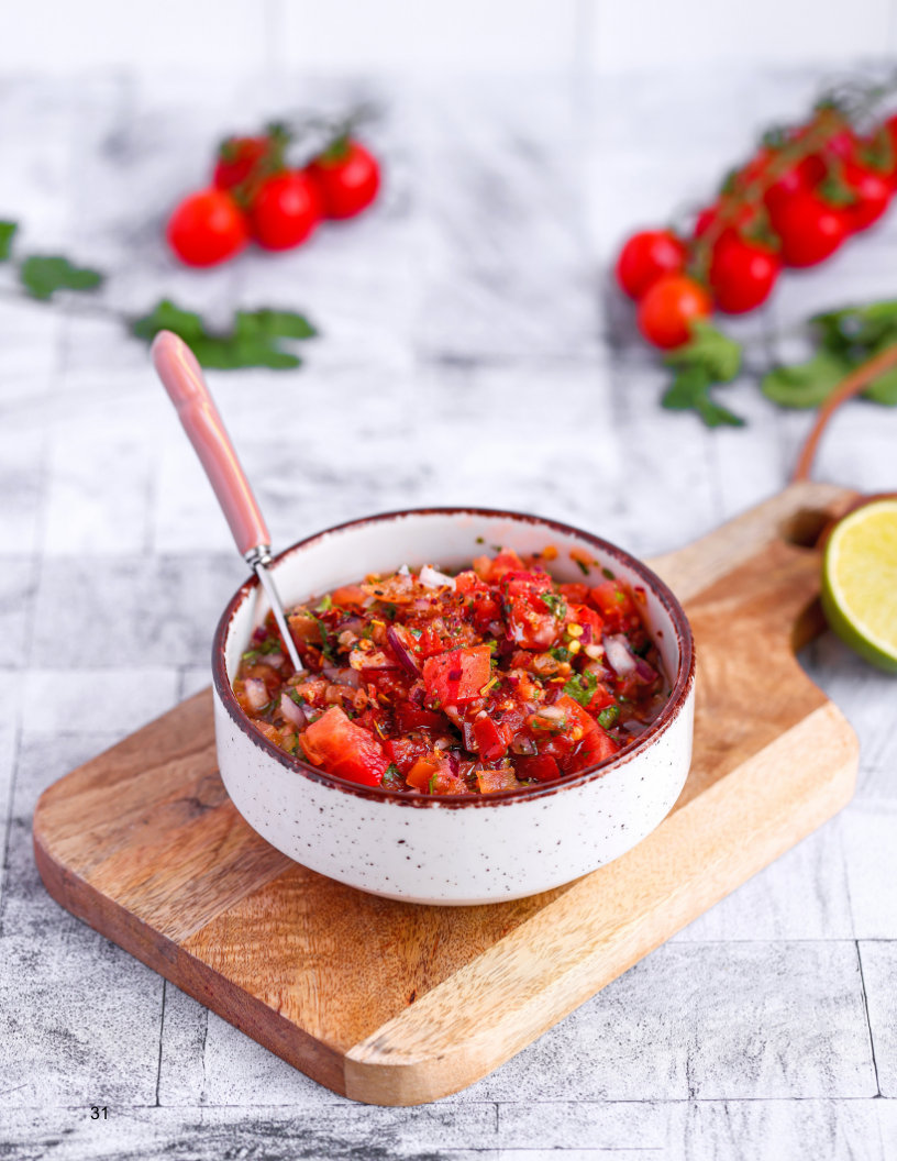 Farm Fresh Pico de Gallo - Once Upon A Homestead Recipes