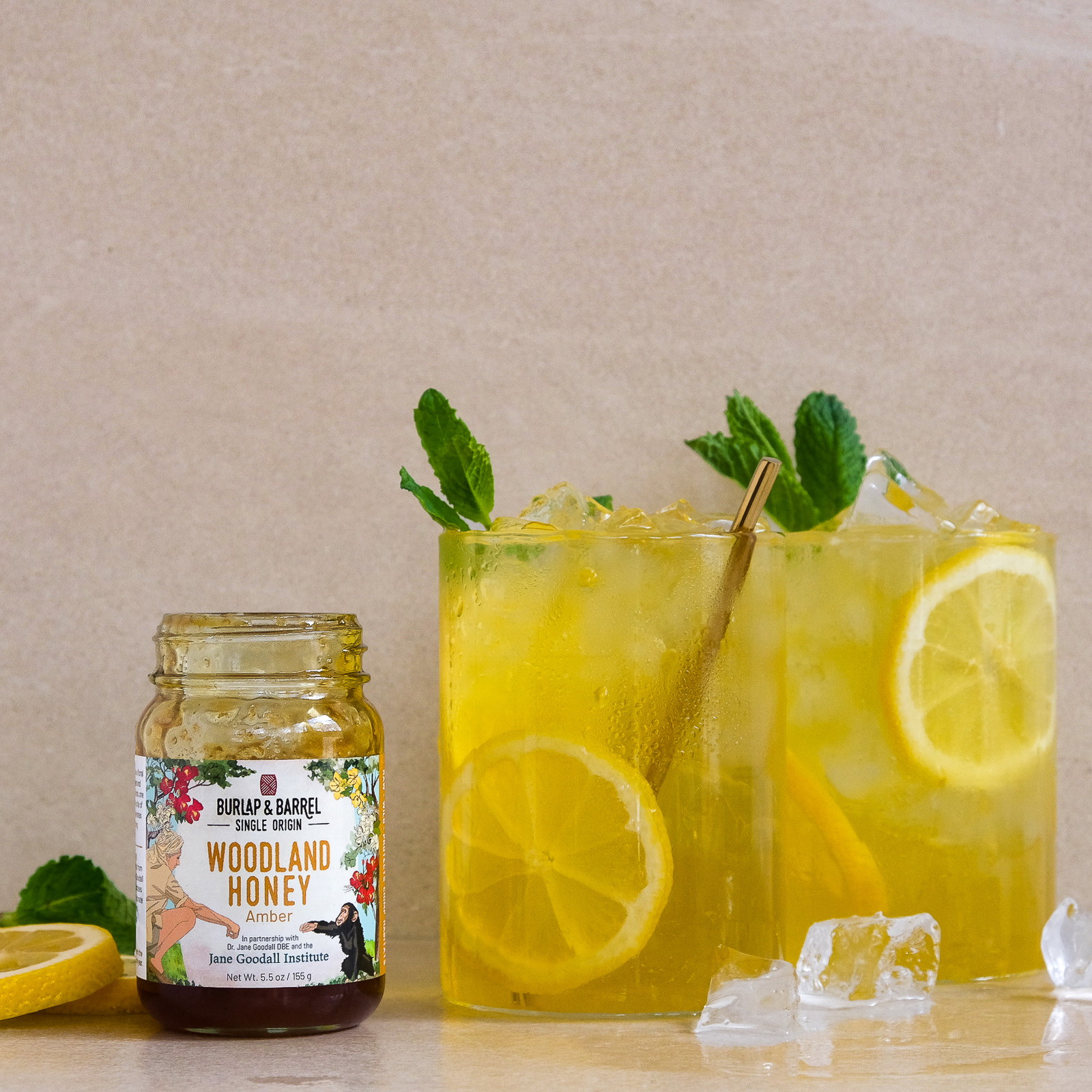 Image of Honey, Saffron, Mint Iced Tea