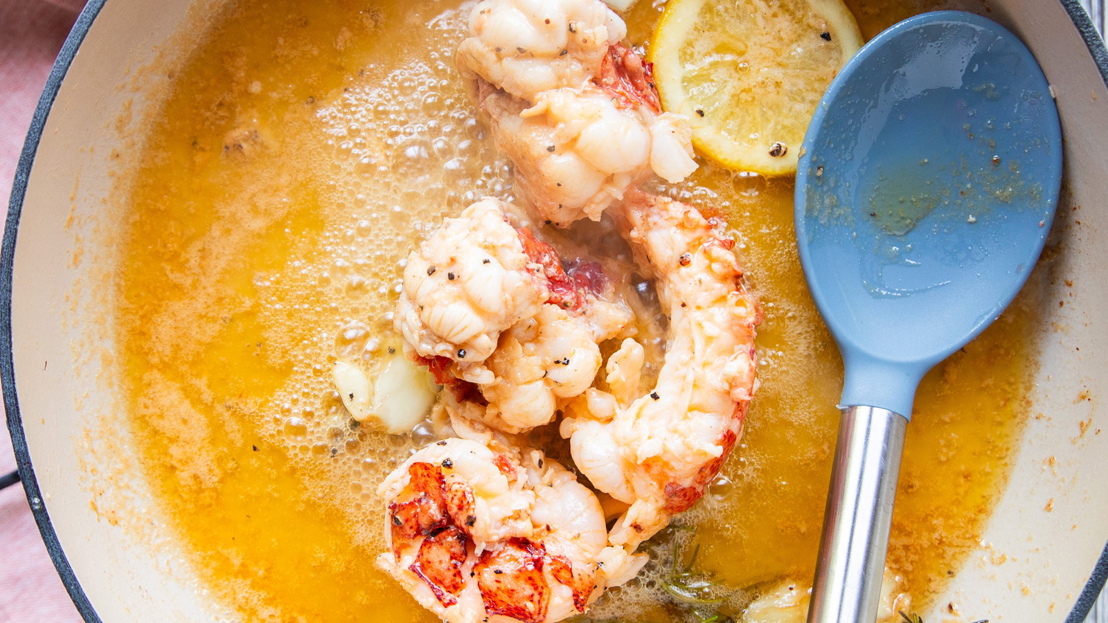 Image of Butter Poached Lobster and Lobster Stock