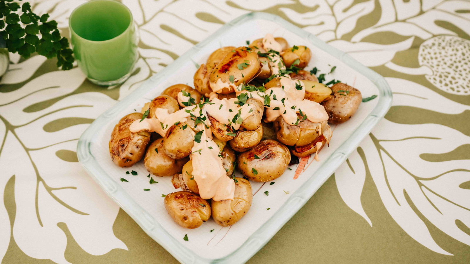 Image of Smashed Tallow Taters with Spicy Aioli