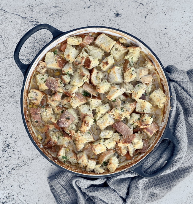 Image of Garlic Bread Chicken Bake
