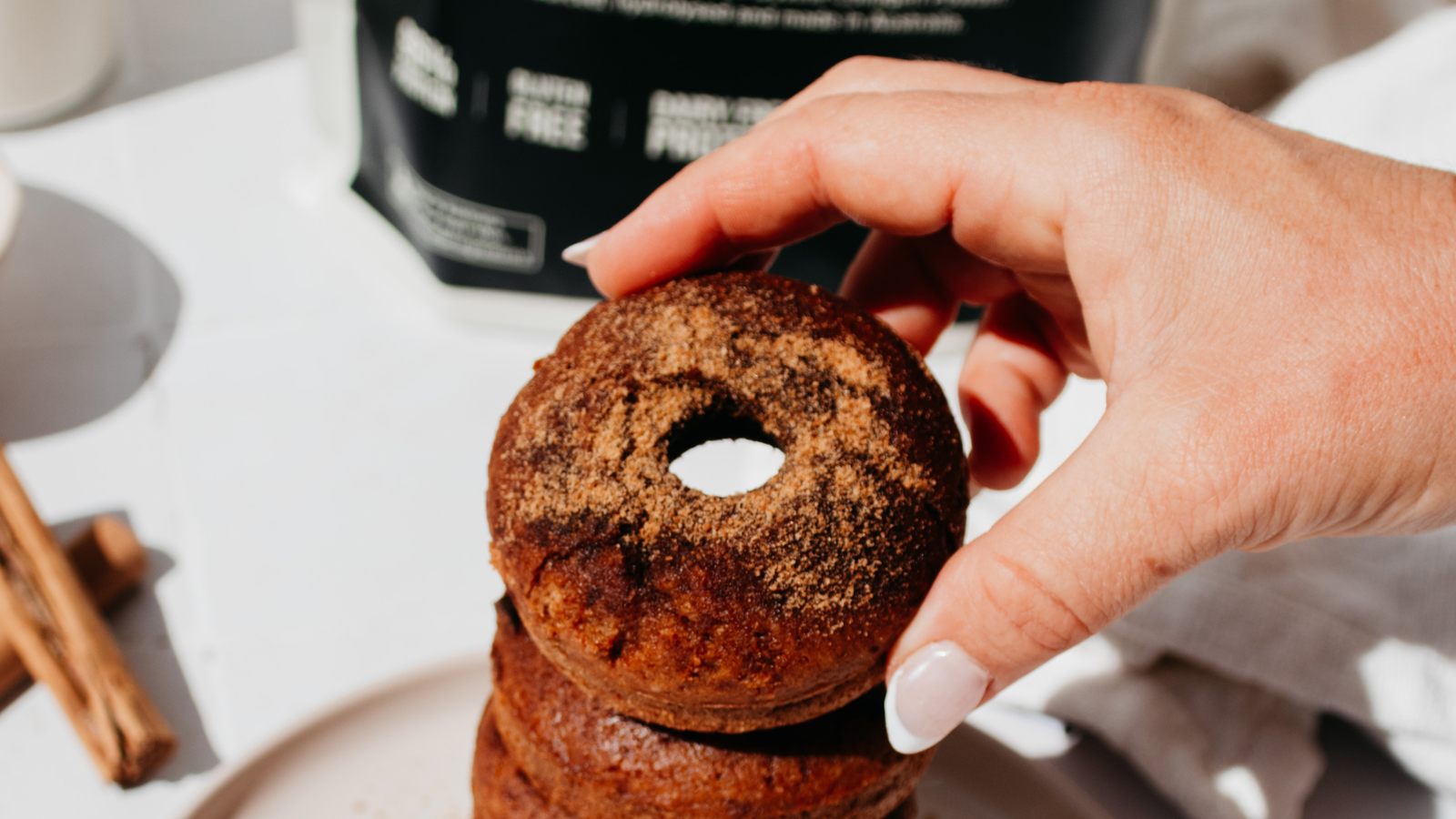 Image of Cinnamon Collagen Donuts 