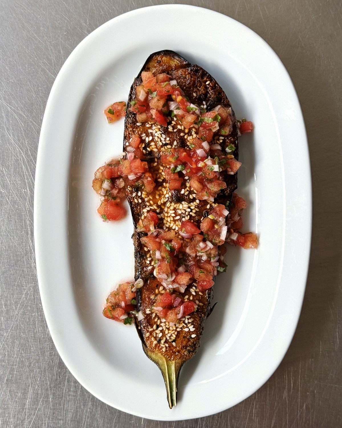 Miso & Black Bean Glazed Aubergine