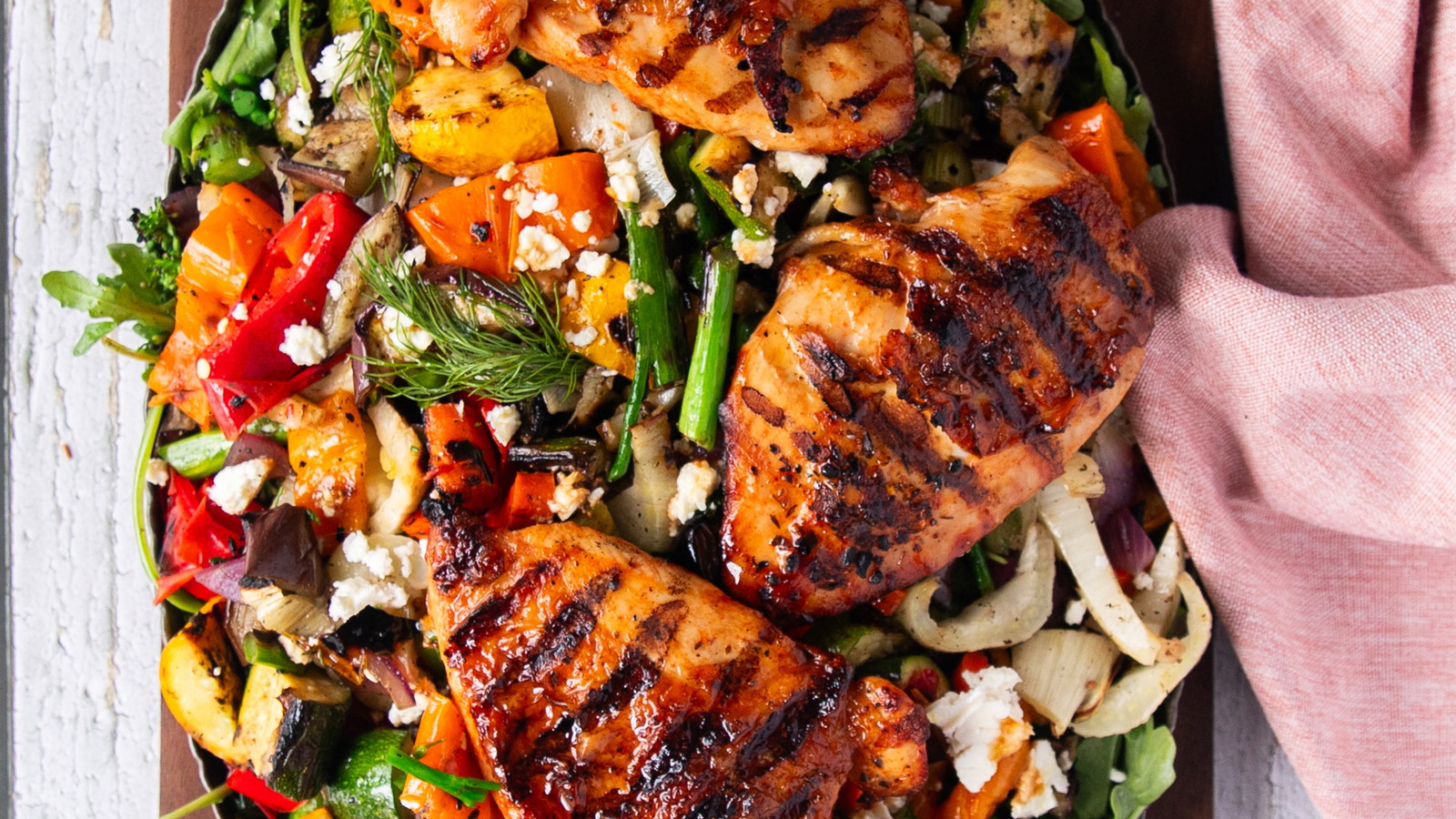 Image of Mediterranean Grilled Chicken Salad