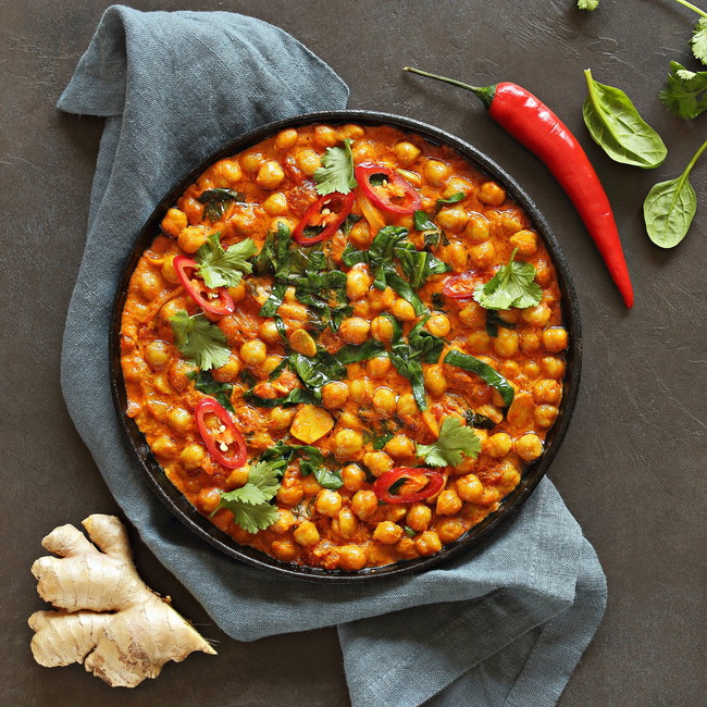 Image of Turmeric Chickpea & Spinach Power Bowl