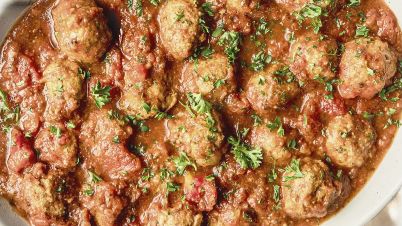 Image of Turkey meatballs in marinara sauce