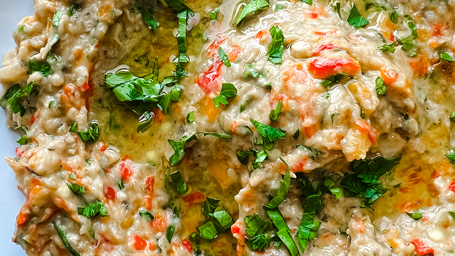Roasted Eggplant & Pepper Dip