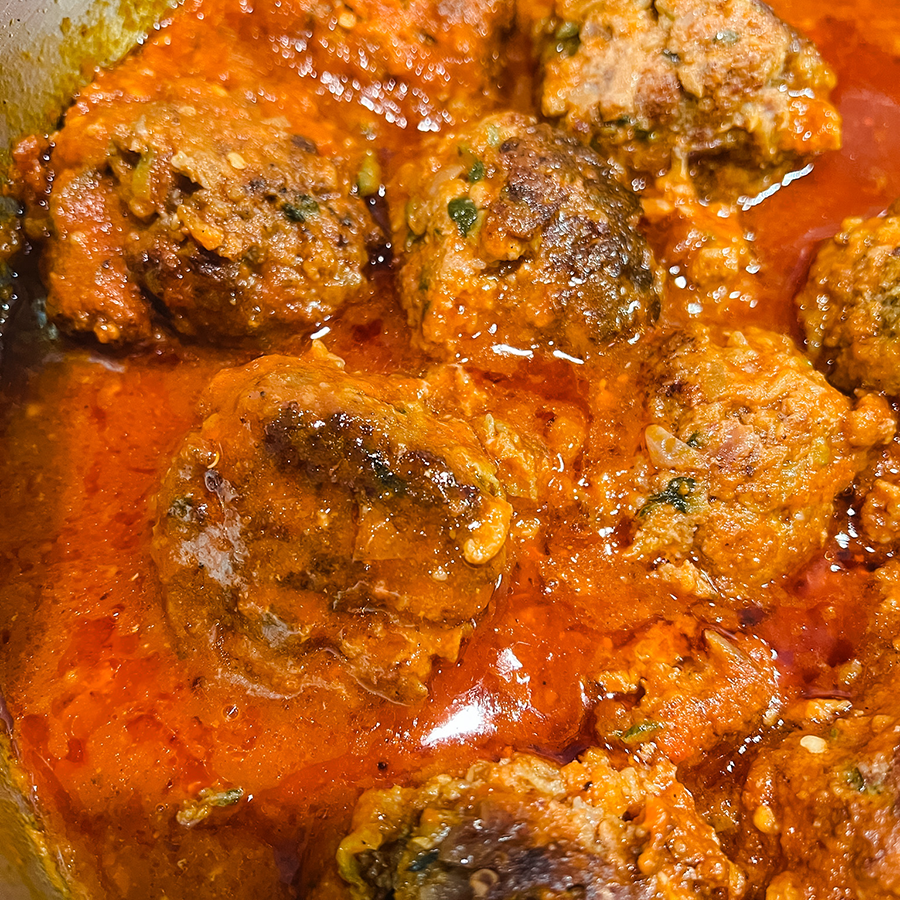Veggie Meatballs (with meat) – Baked by Melissa