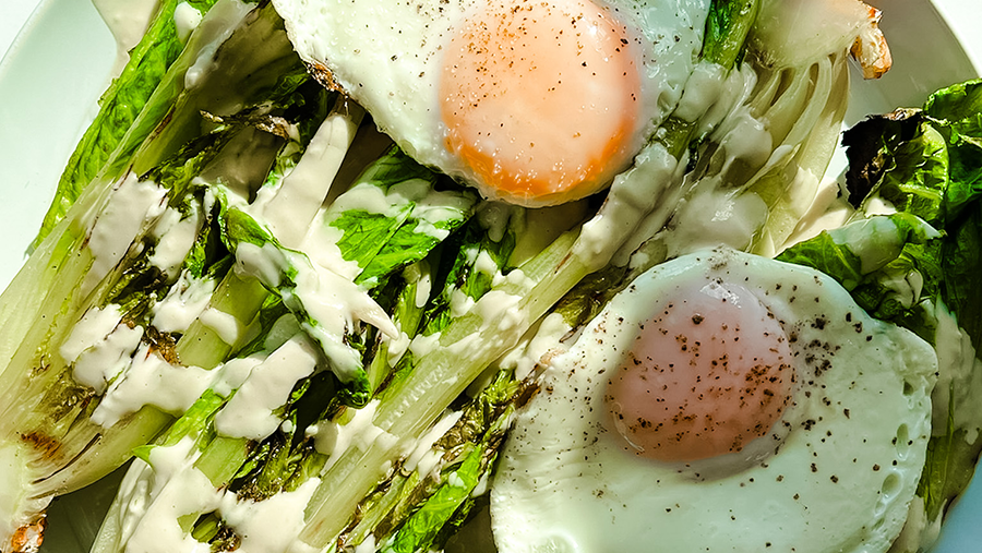 Charred Romaine with Tahina