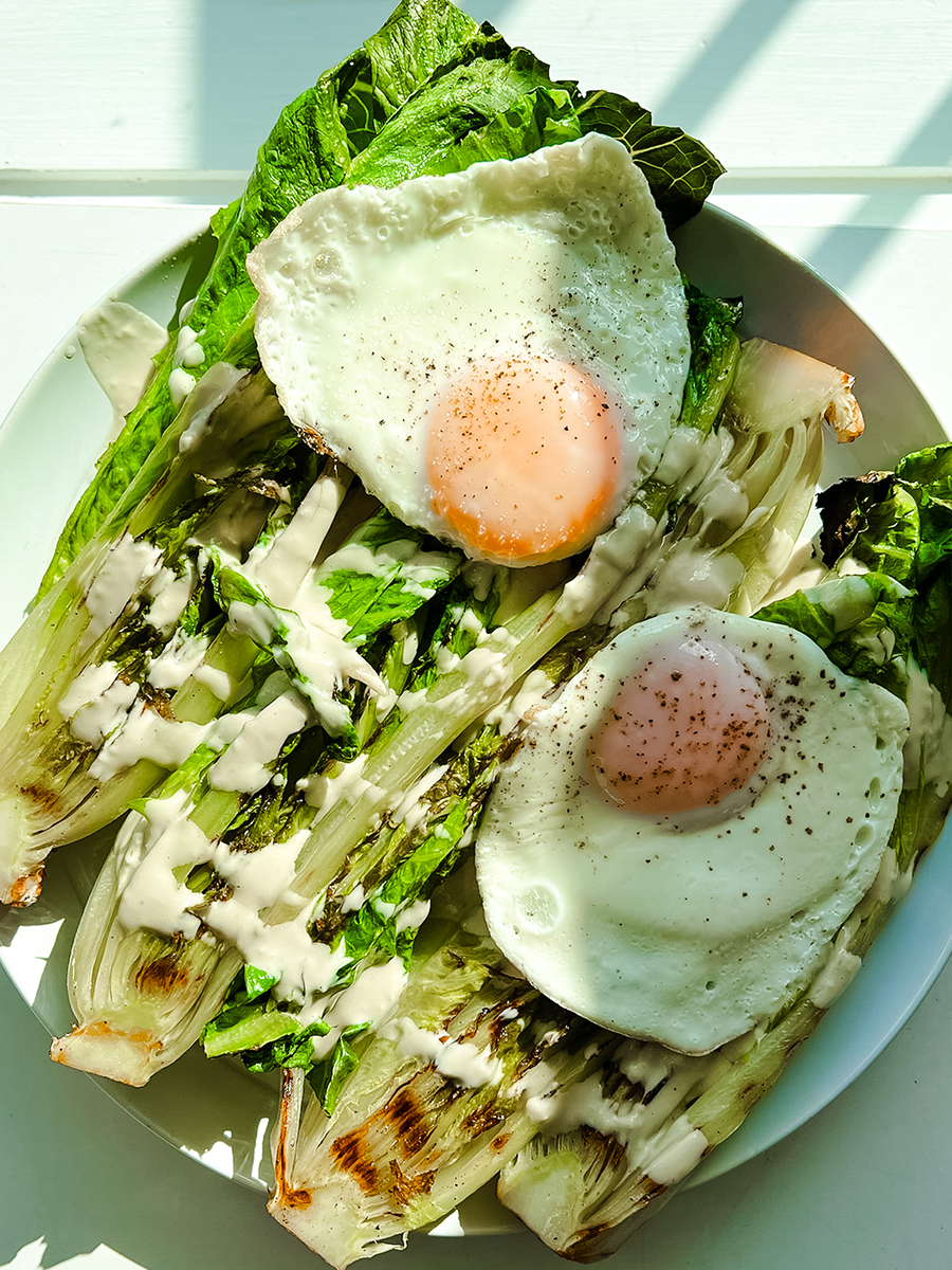 Charred Romaine with Tahina