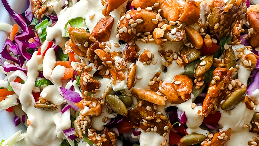 Crunchy Cashew Slaw