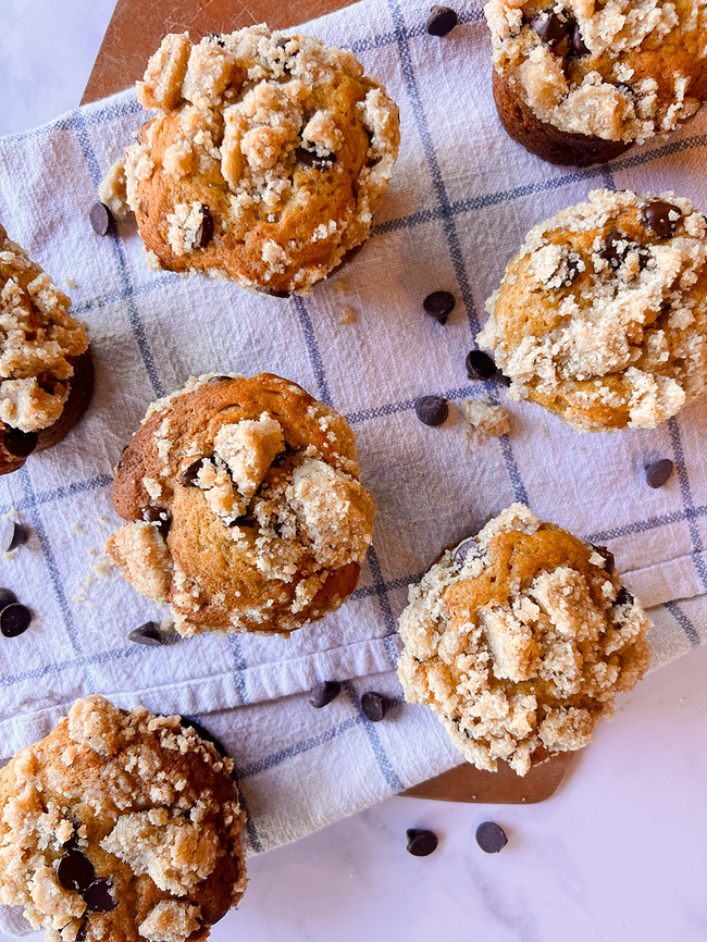 Pumpkin & Chocolate Chip Doughnut Muffins