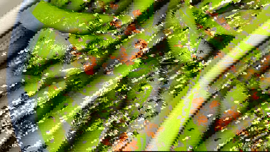Sesame Peas