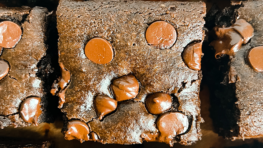 Black Bean Banana Brownies