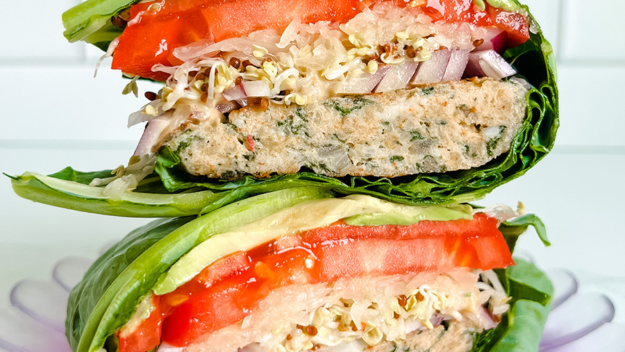 Spinach & Artichoke Chicken Burgers