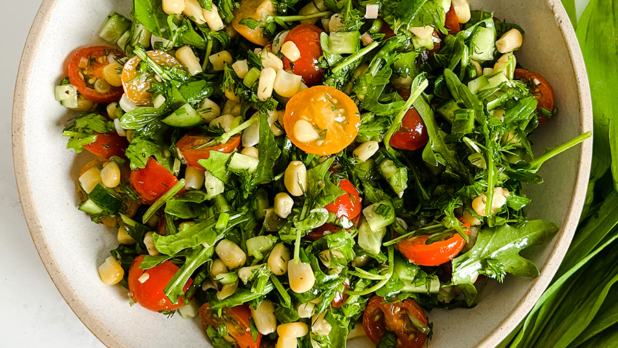 Ramp & Corn Salad