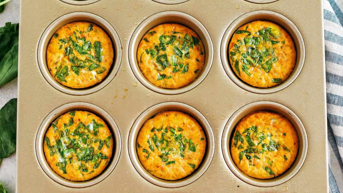 Image of Cheesy Salsa Egg Muffins