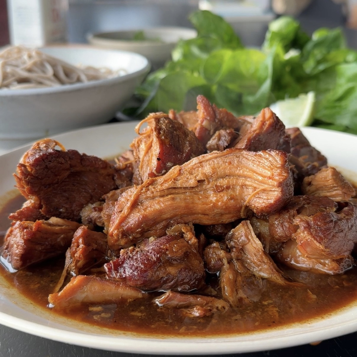 Image of Smoked Honey-Soy Braised Pork Shoulder 