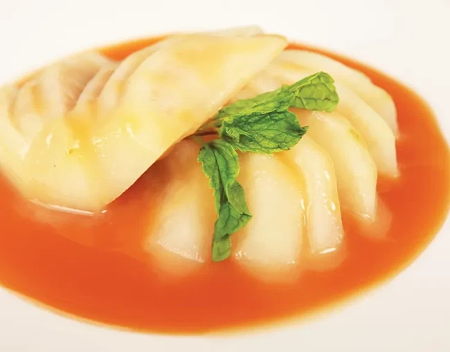 Image of Pears in White Wine Caramel Sauce