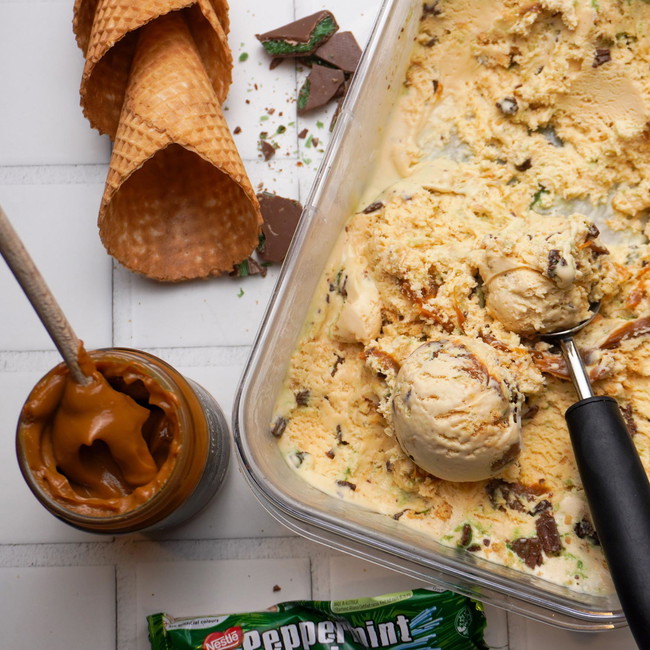 Image of Peppermint Crisp Tart Ice Cream