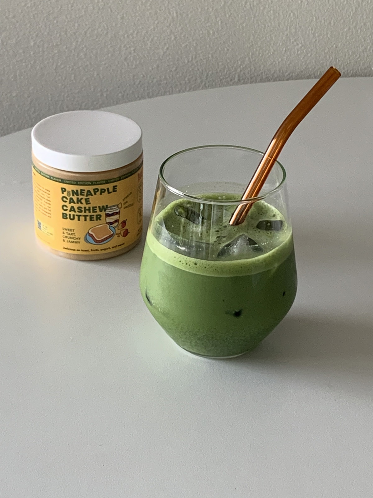 Pineapple Cake Matcha Latte