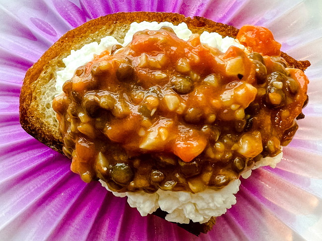 Stewed Tomatoes & Lentils