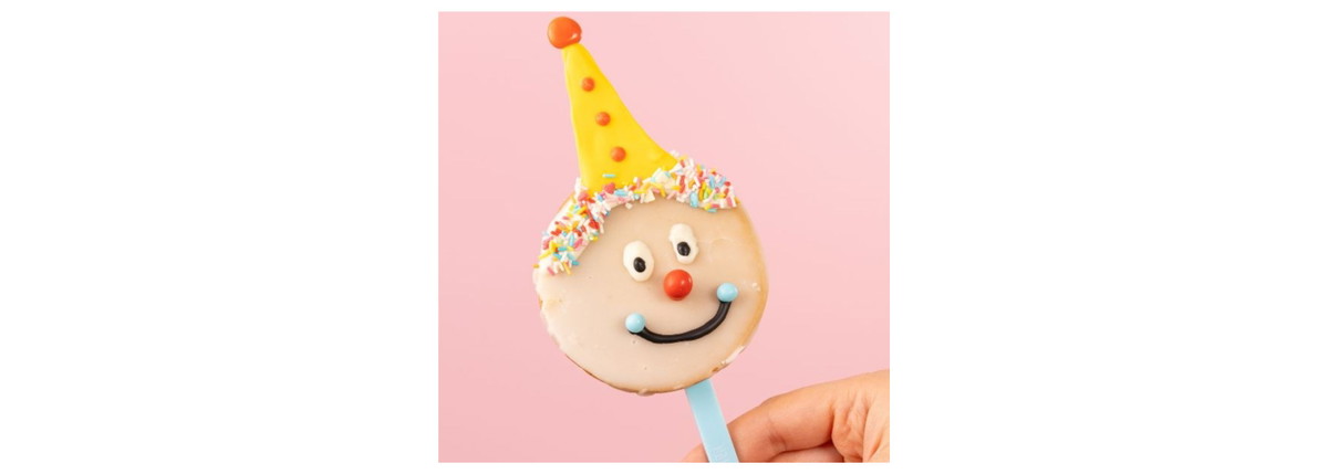 Bunte Amerikaner mit Zuckerguss