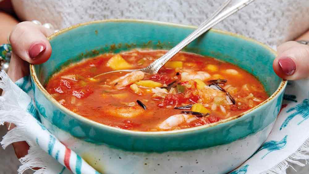 Caribbean Prawn & Mango Soup