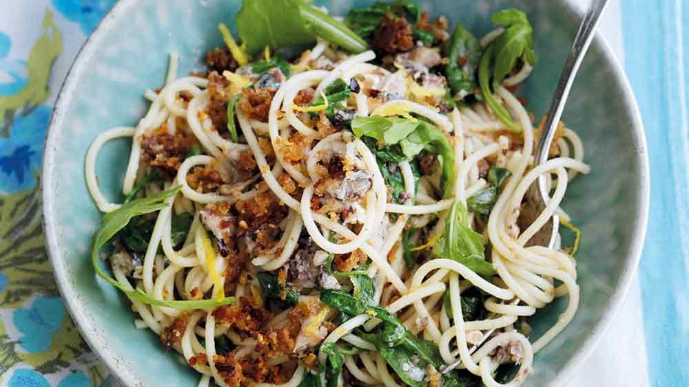 Sardine Spaghetti with Rocket