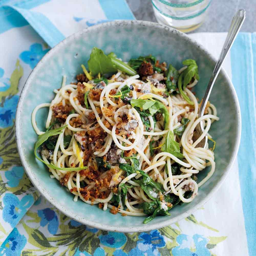Sardine Spaghetti with Rocket