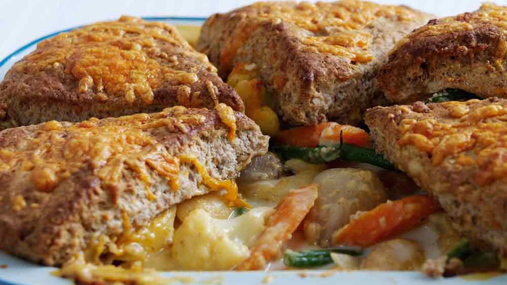 Vegetable & Nut Cobbler
