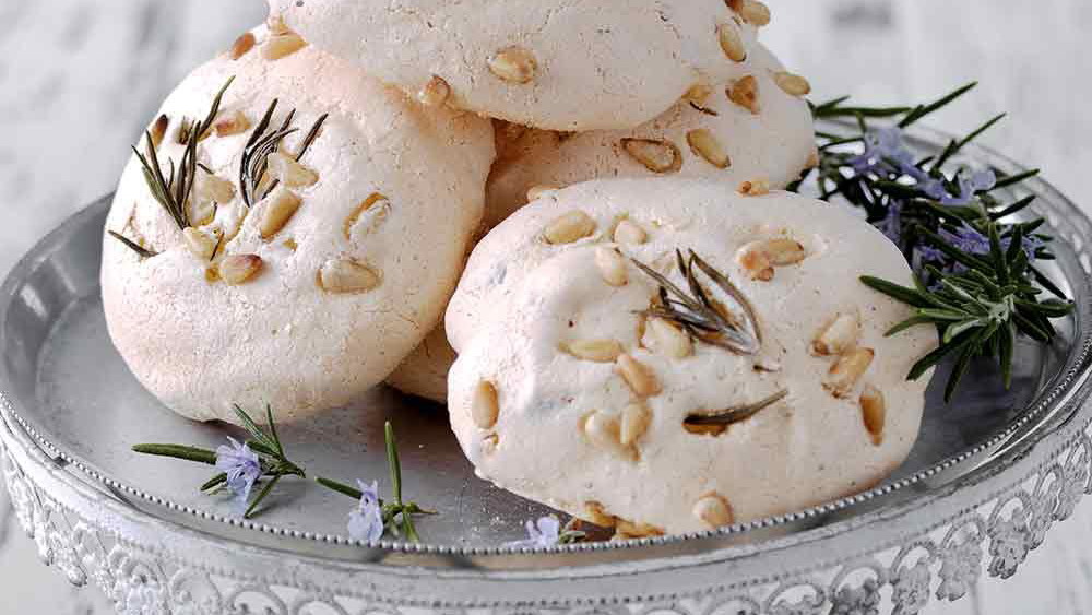 Lemon Rosemary Meringues