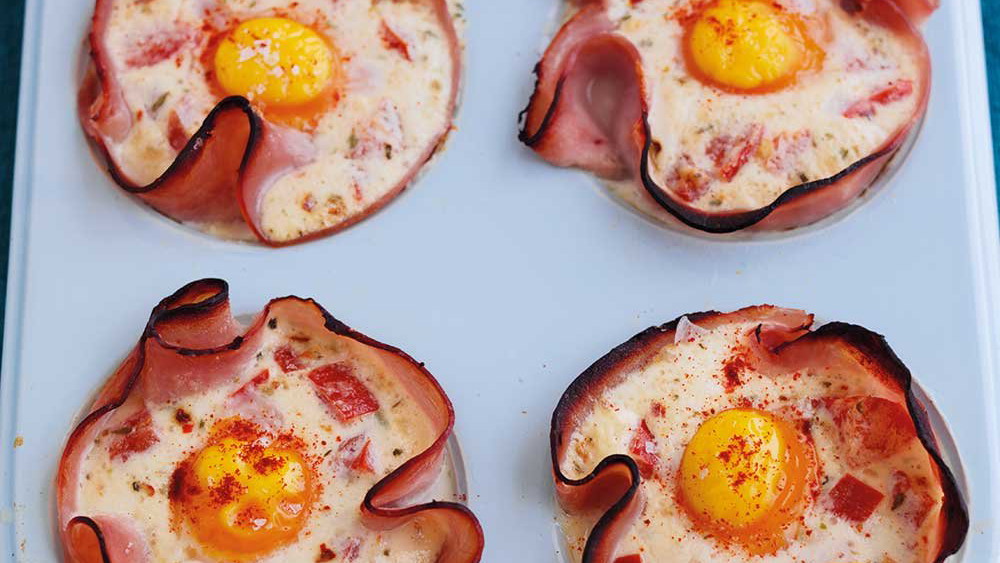 Baked Ham & Eggs