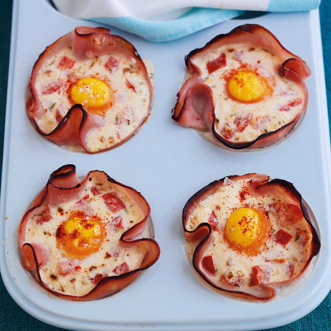 Baked Ham & Eggs
