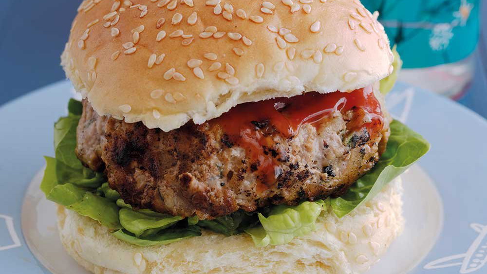 Pork & Apple Burger