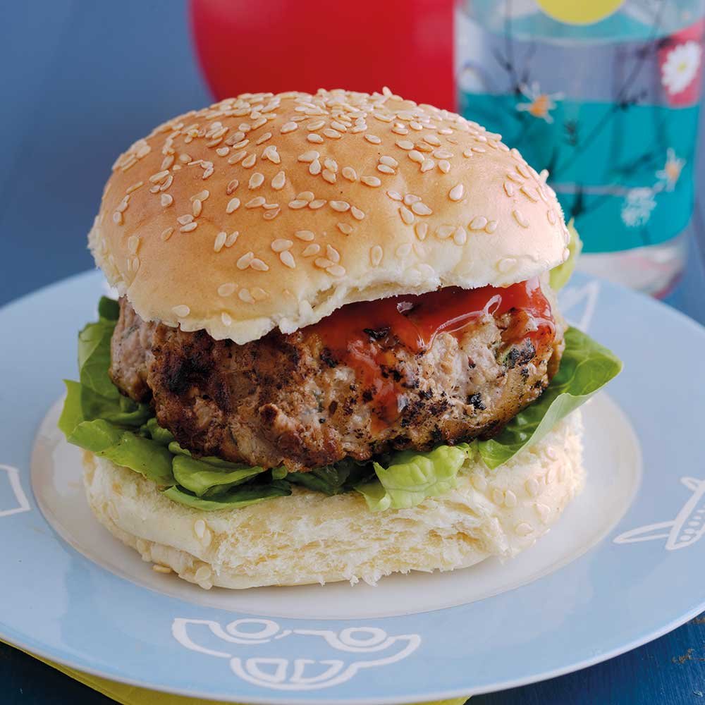 Pork & Apple Burgers