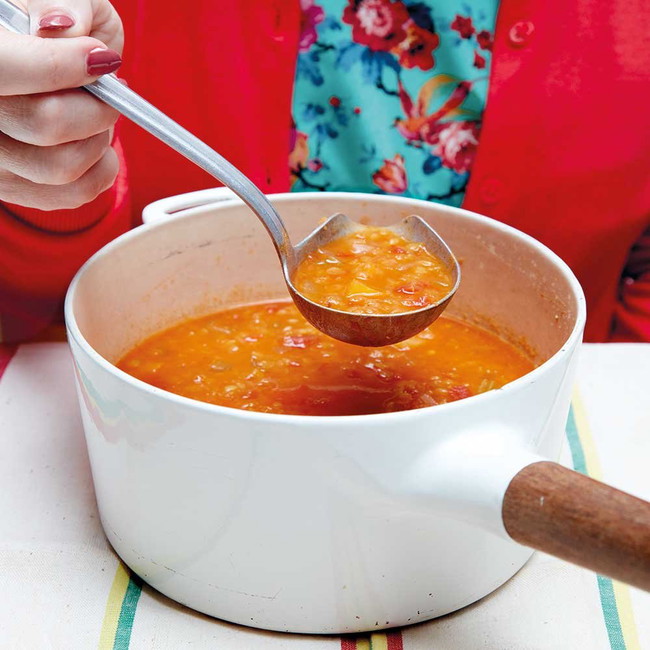Smoky Tomato & Red Lentil Soup