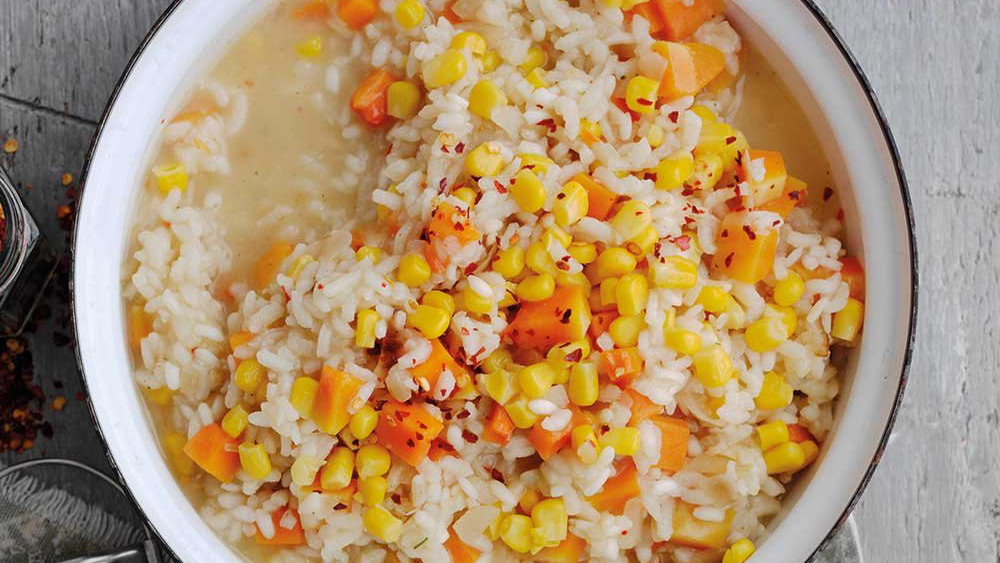 Butternut Squash & Sweetcorn Risotto