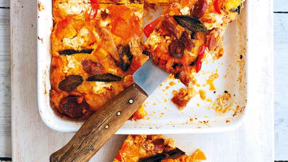 Pumpkin, Chorizo & Sage Frittata