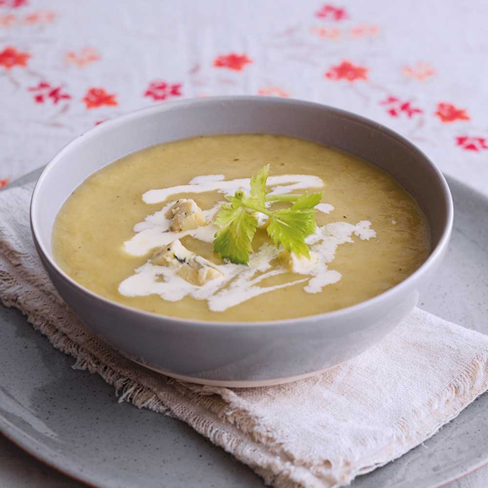 Celery, Stilton & Pear Soup