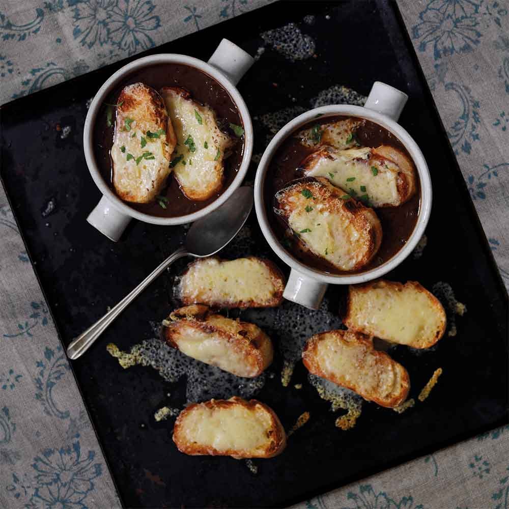 Baked Red Onion Soup