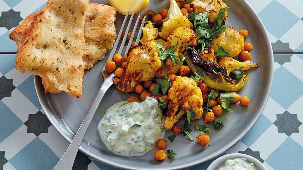 Spiced Cauliflower With�Chickpeas