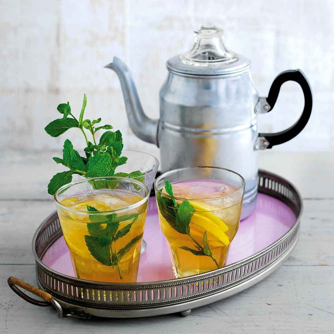 Elderflower and Mint Iced Tea
