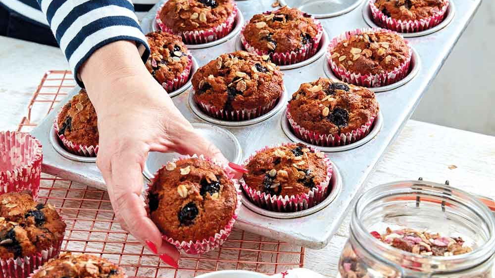 Berry, Granola & Banana Muffins